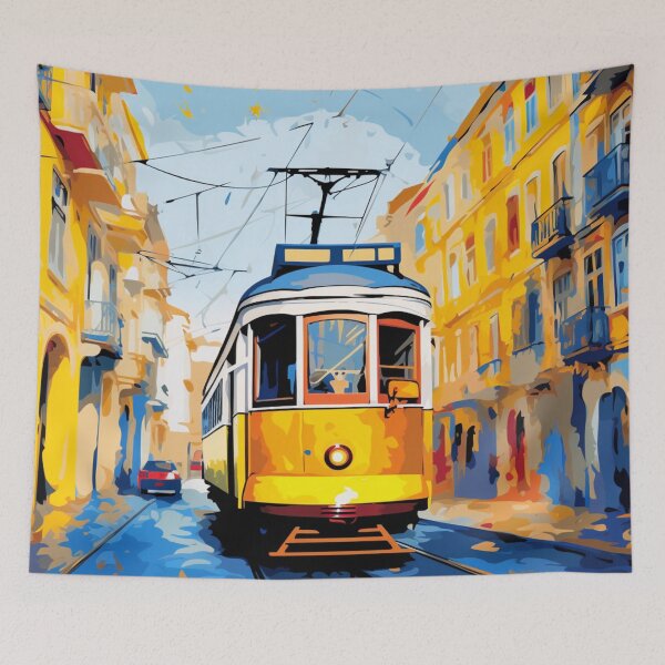 Item preview, A Pop Art Travel Print of Lisbon - Portugal designed and sold by StudioRedKoala.