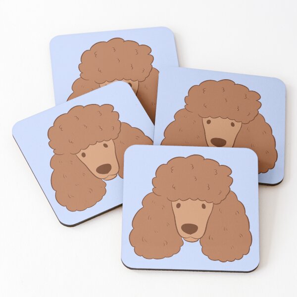 Item preview, Cute red poodle dog face designed and sold by Yaragold.