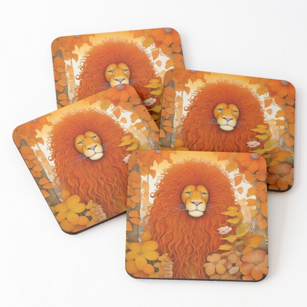 Item preview, Stylish autumn lion - small portrait. designed and sold by SaraSumi.