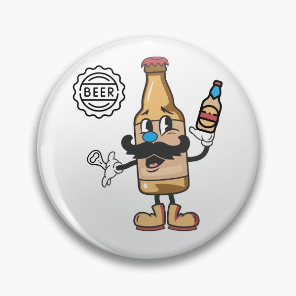 Item preview, Beer lover gift idea, cute, funny mascot Beer bottle on legs designed and sold by All Year Round.