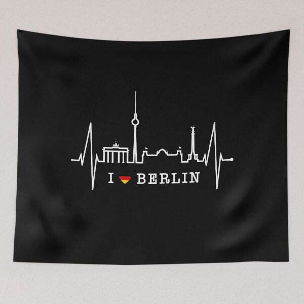 Item preview, Berlin Skyline Heartbeat Germany Heart I Love Berlin designed and sold by EDcreations.