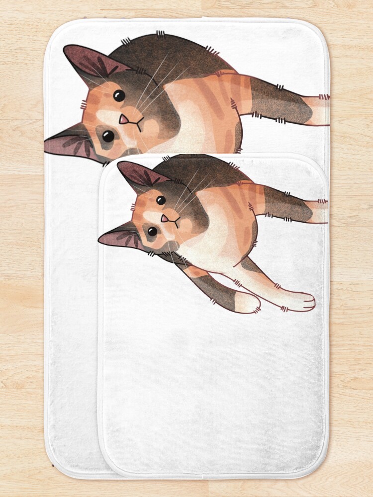 Thumbnail 5 of 6, Bath Mat, Calico cat designed and sold by FelineEmporium.