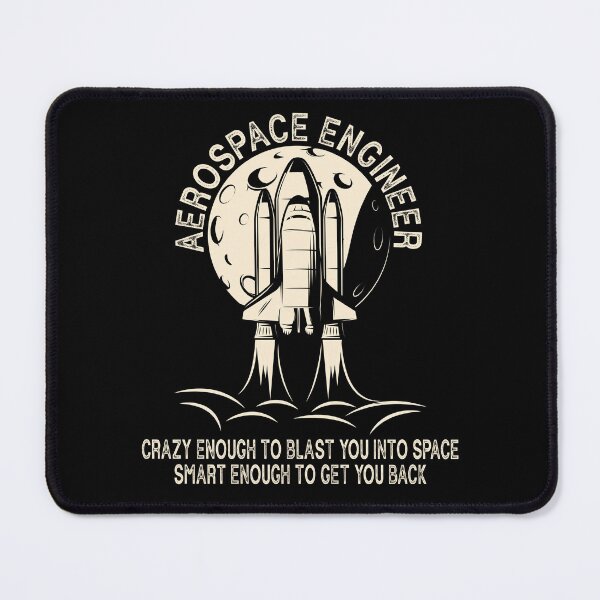 Item preview, Crazy Enough Funny Aerospace Engineer Engineering Rocket designed and sold by jingdomdesgine.