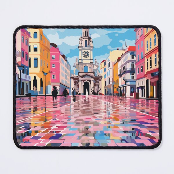Item preview, A Pop Art Travel Print of Lisbon - Portugal designed and sold by StudioRedKoala.