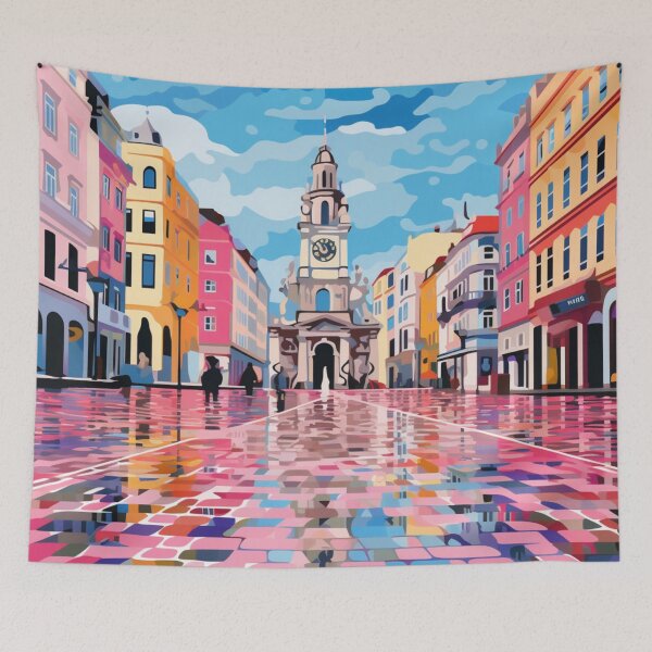 Item preview, A Pop Art Travel Print of Lisbon - Portugal designed and sold by StudioRedKoala.