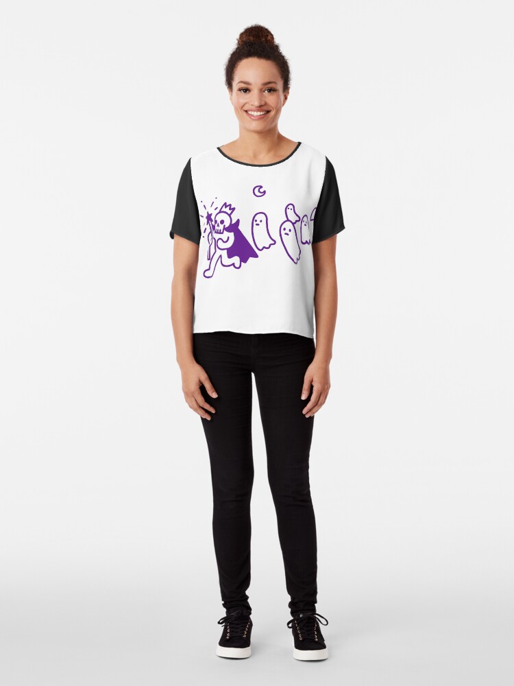 Alternate view of Little Lich King Chiffon Top