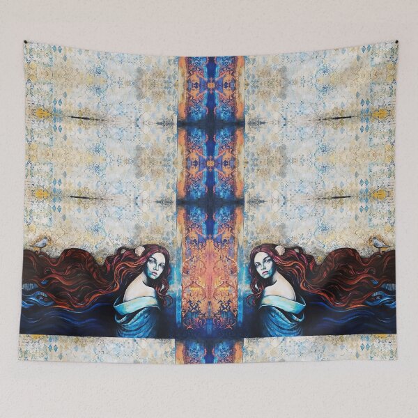 Item preview, A Bird on Her Hair - Surreal Art - 2 designed and sold by FanitsaArt.