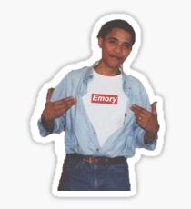 Obama Emory Sticker