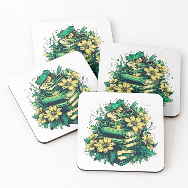 Item preview, Sylvan Stacks: Where Green Books and Florals Merge designed and sold by MDartists.
