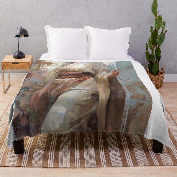 Item preview, Young beautiful woman wearing kimono designed and sold by WallWhimsyWorks.
