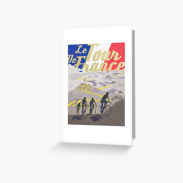 Le Tour de France retro poster Greeting Card