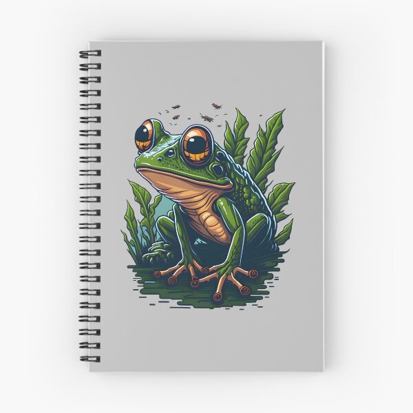 Item preview, Green frog on swamp plants designed and sold by davidbomel-Art.