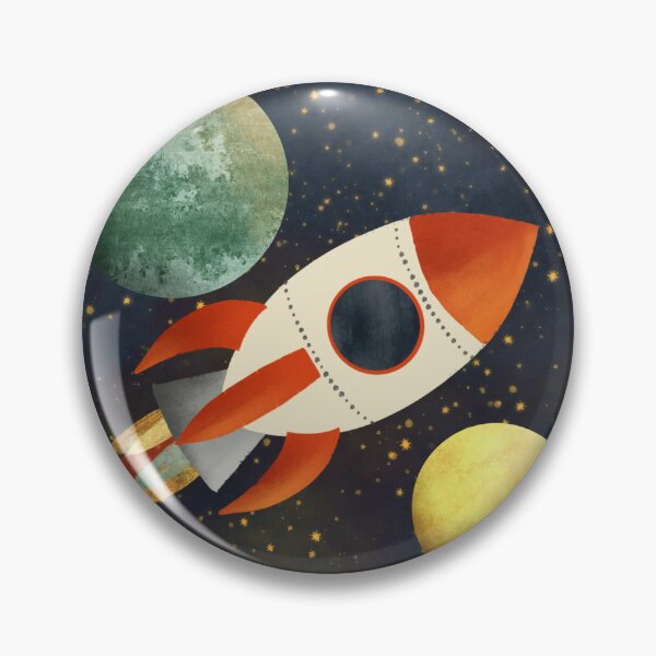 Item preview, Rocket and Planet - Space Science designed and sold by India Designs by Nikhhil Sahore.