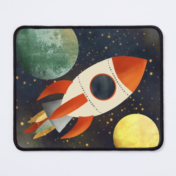 Item preview, Rocket and Planet - Space Science designed and sold by India Designs by Nikhhil Sahore.