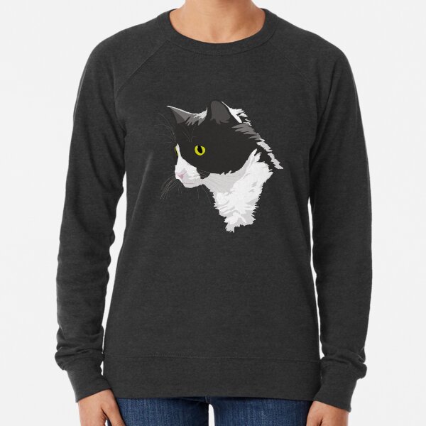 Tuxedo Cat Lightweight Sweatshirt