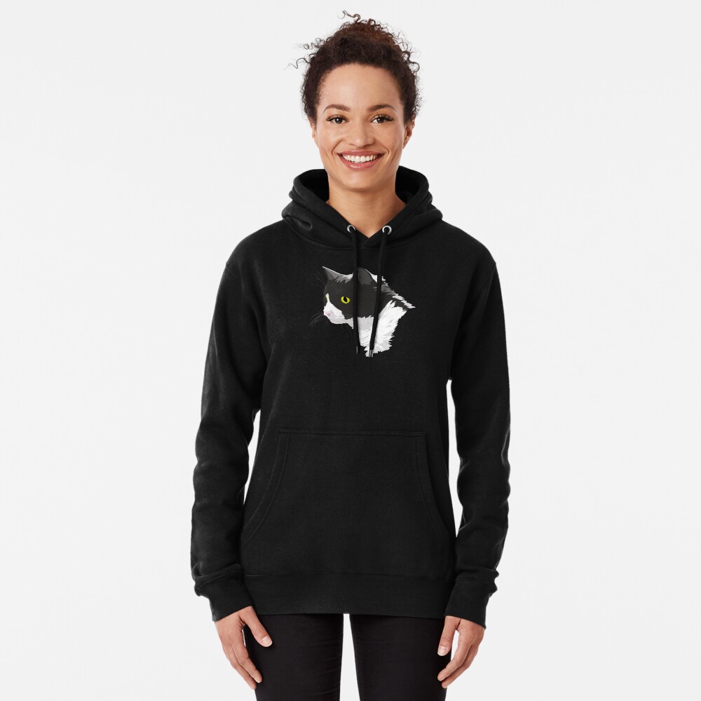 Tuxedo Cat Pullover Hoodie