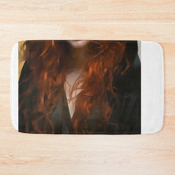 Item preview, Young beautiful hooded woman in black designed and sold by WallWhimsyWorks.