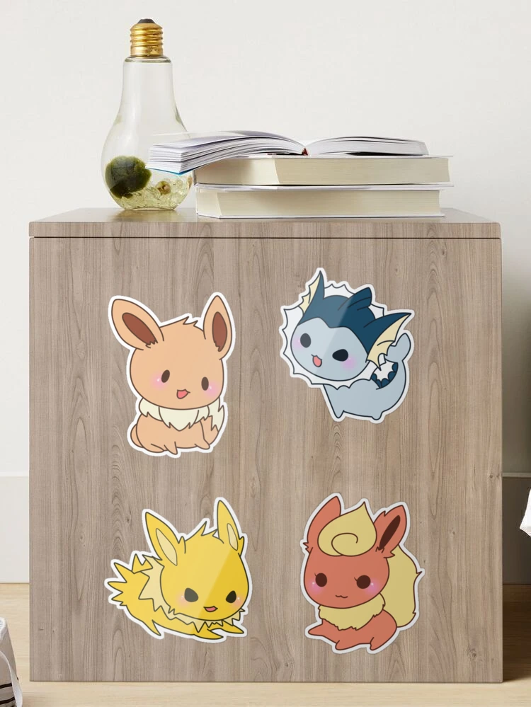 Cuddle Buddy Eeveelution Stickers — Mercat Studio