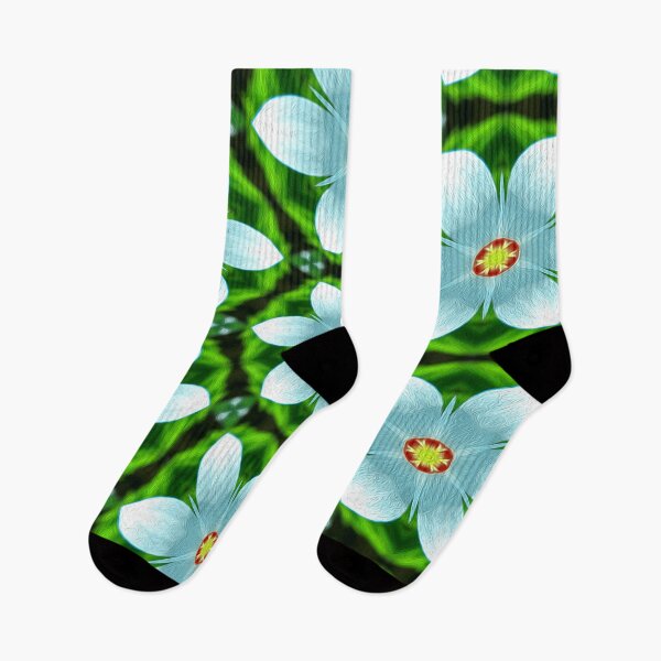 Artikelvorschau, Blaue und weiße Blumen entworfen und verkauft von Patternflower.