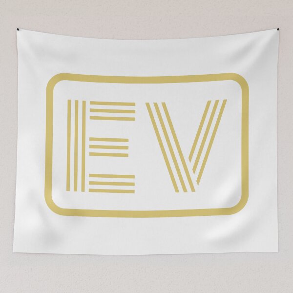 Item preview, EV Initials Gold Geometric Letters designed and sold by Jeallan Designs.