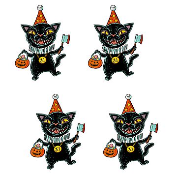 Artwork thumbnail, Happy Halloween - Hatchet Cat pack by rudyfaber