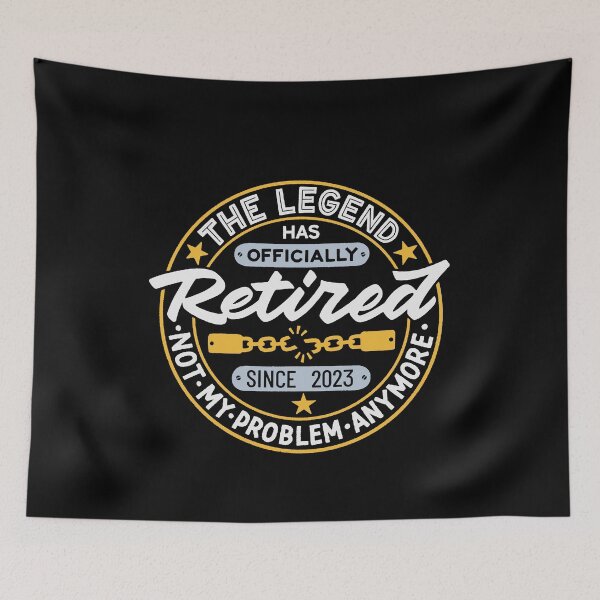 Item preview, The Legend Has Officially Retired designed and sold by Zagach Letters.