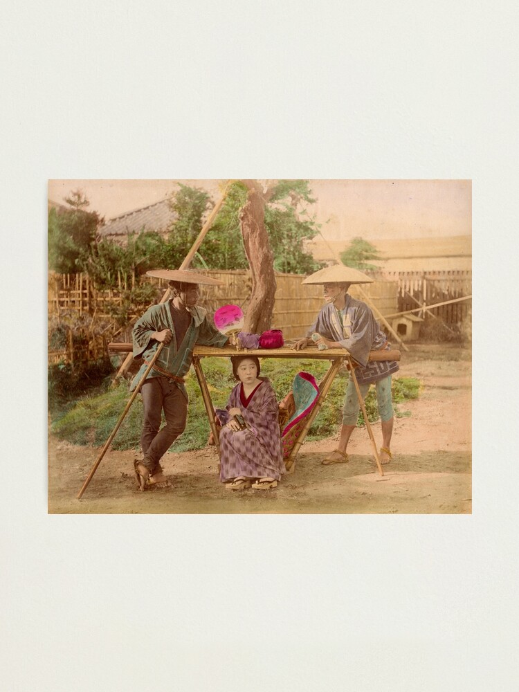 Alternate view of Japanese Kago, travelling chair Photographic Print
