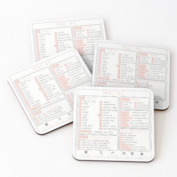 Item preview, MacOS Shortcut Keys designed and sold by SidderBug Designs.