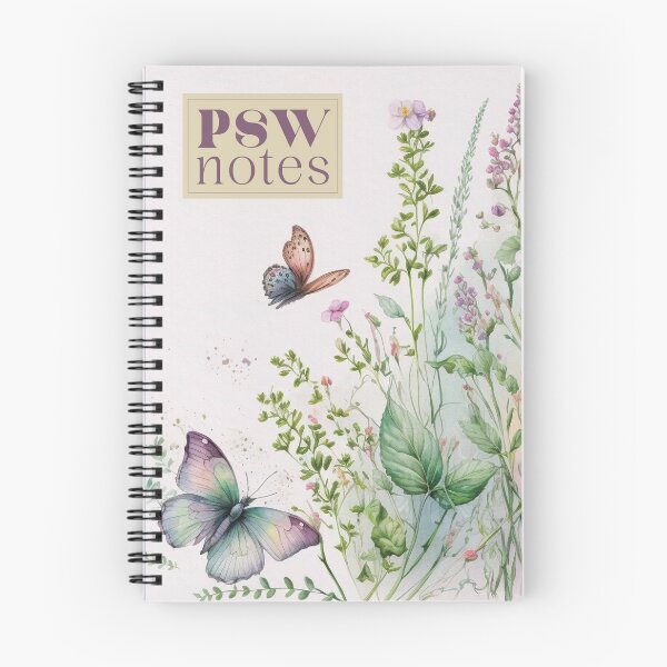 Item preview, PSW Notebook -  Personal Support Worker Christmas or Birthday Gift designed and sold by TaraGbear.