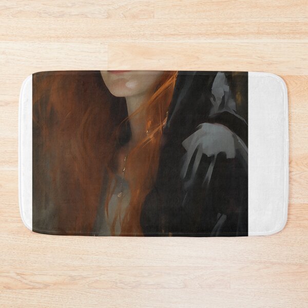 Item preview, Young beautiful hooded woman in black designed and sold by WallWhimsyWorks.