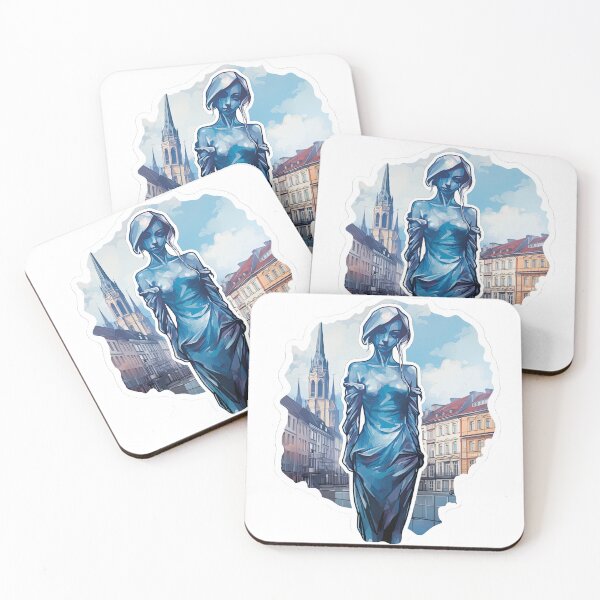 Item preview, Blue sculpture of a girl designed and sold by abmkf.