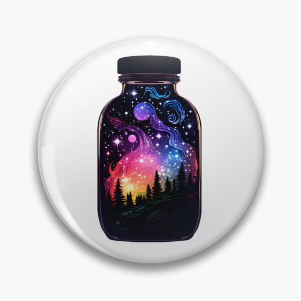 Item preview, Cosmic Arboretum: Bottled Planets Amidst Forest Whispers designed and sold by MDartists.