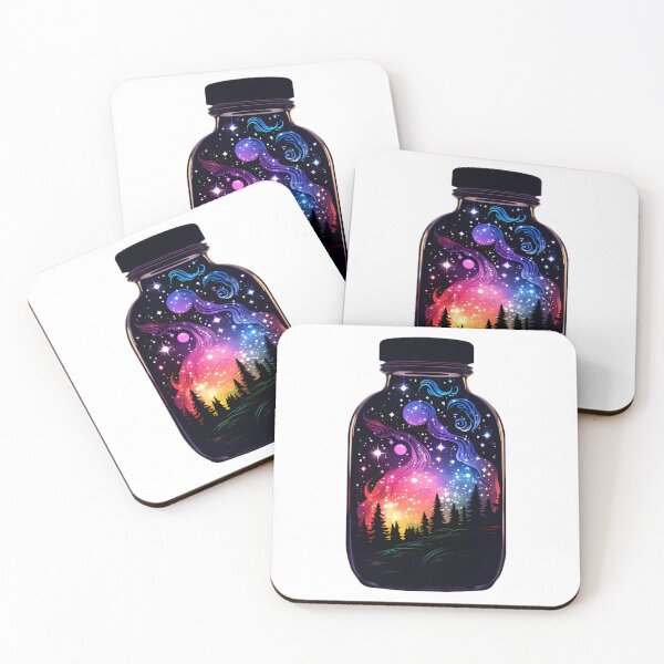Item preview, Cosmic Arboretum: Bottled Planets Amidst Forest Whispers designed and sold by MDartists.