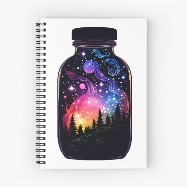 Item preview, Cosmic Arboretum: Bottled Planets Amidst Forest Whispers designed and sold by MDartists.
