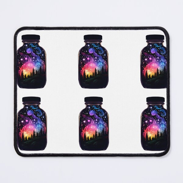 Item preview, Cosmic Arboretum: Bottled Planets Amidst Forest Whispers designed and sold by MDartists.
