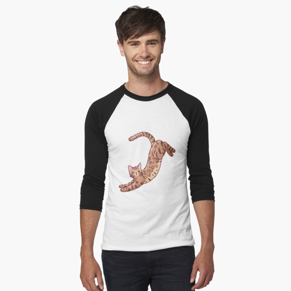 Item preview, Baseball ¾ Sleeve T-Shirt designed and sold by FelineEmporium.