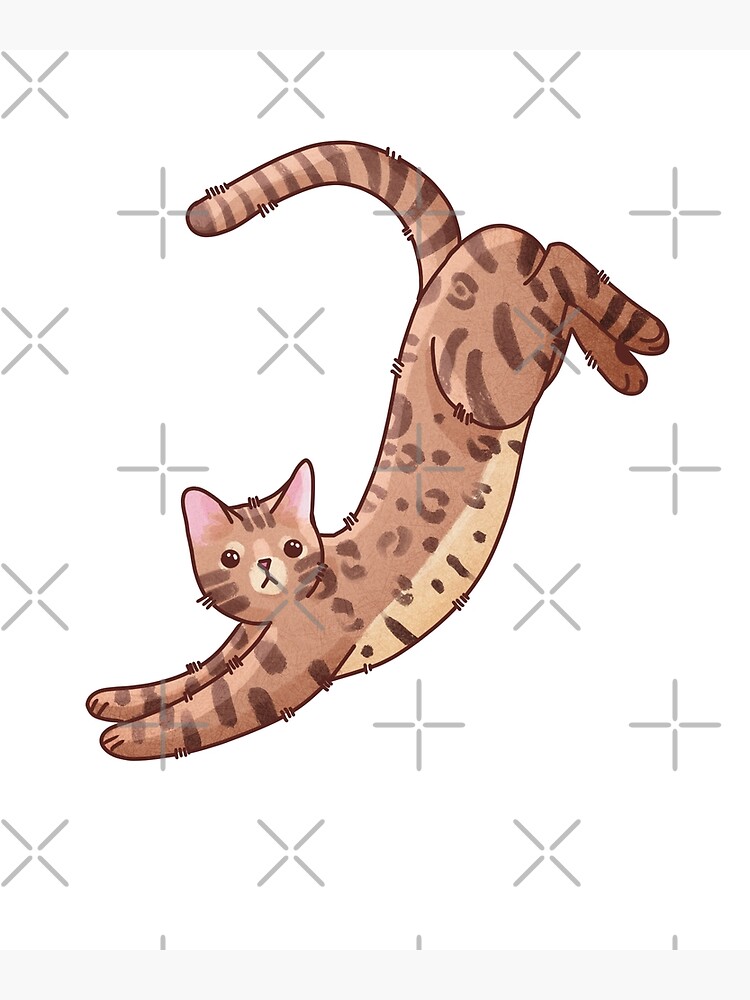 Thumbnail 4 of 4, Metal Print, Bengal cat designed and sold by FelineEmporium.