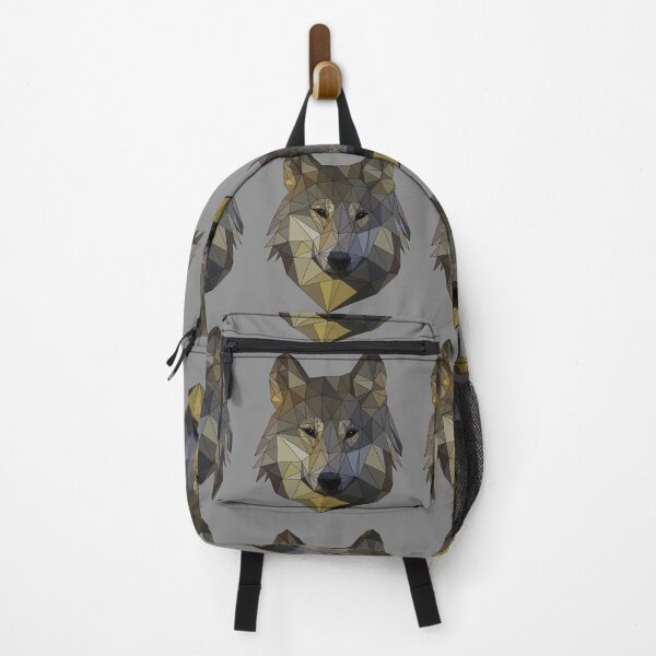 Item preview, Low poly art wolf triangular mosaic shapes polygon designed and sold by wejollydigitals.