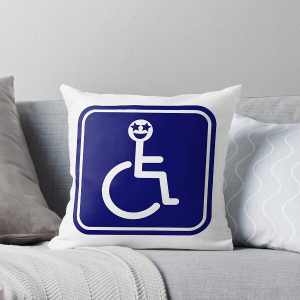 Item preview, Disabled Badge with stars for eyes face emoji designed and sold by Sue Davie.