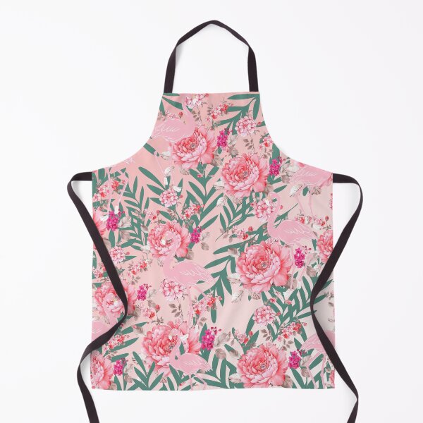 Item preview, The Garden Of Pink Flowers & Flamingo designed and sold by Asmaa Abdul-Azim.