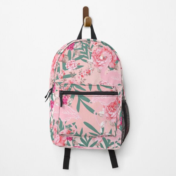 Item preview, The Garden Of Pink Flowers & Flamingo designed and sold by Asmaa Abdul-Azim.