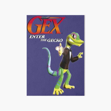 Gex Enter The Gecko Art Board Print By Ickoblikrum Redbubble