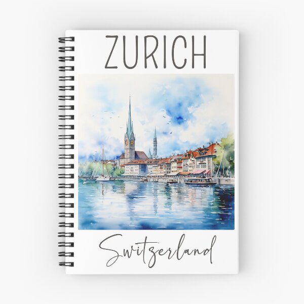 Item preview, A Watercolor Design of Zurich - Switzerland designed and sold by Sketch-Shack.