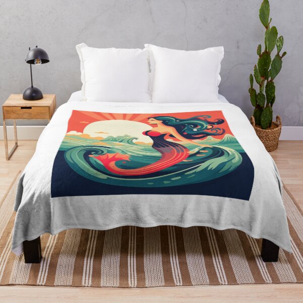 Item preview, Mermaid at Sunrise in Retro Classic Style designed and sold by redstar19.