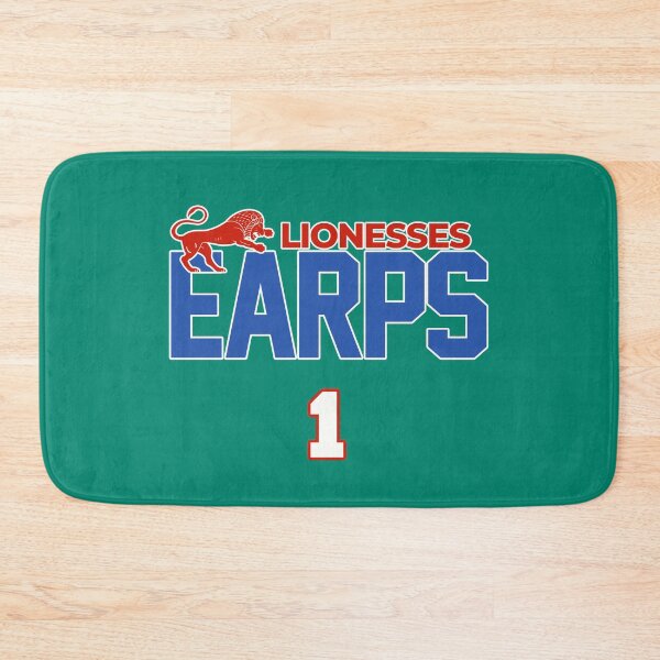 Item preview, Mary Earps England GK Lionesses jersey Goalkeeper, Woman Soccer World Cup 2023, England Womens Soccer/ Red and blue, green background designed and sold by SoloAutenica.