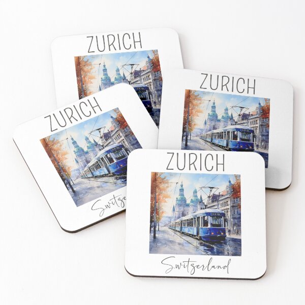 Artikelvorschau, Ein Aquarelldesign von Zürich - Schweiz entworfen und verkauft von Sketch-Shack.