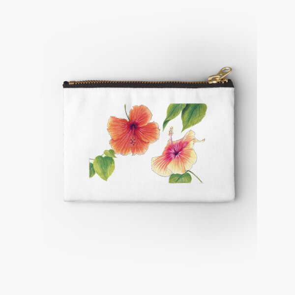 Item preview, Tropical Hibiscus flowers drawn in the Hortus Botanicus designed and sold by rosemarydrawing.