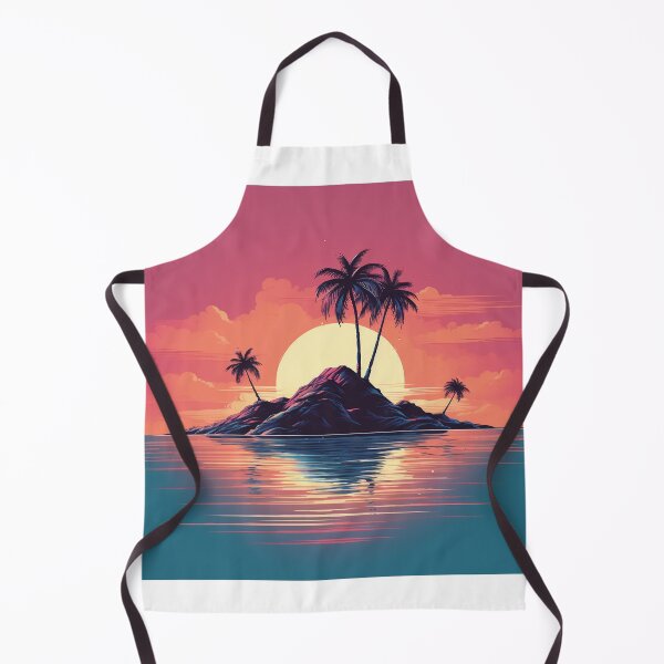 Item preview, An Island at Sunset in Retro Classic Vintage Style designed and sold by redstar19.