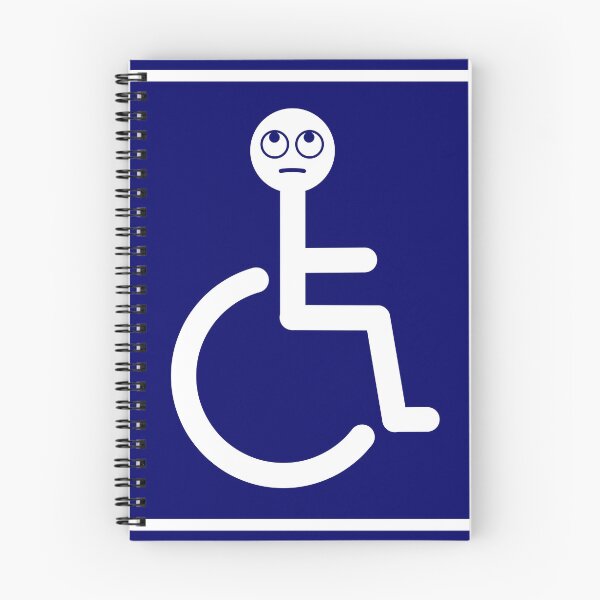 Item preview, Disabled Blue Badge with rolling eyes face emoji designed and sold by Sue Davie.