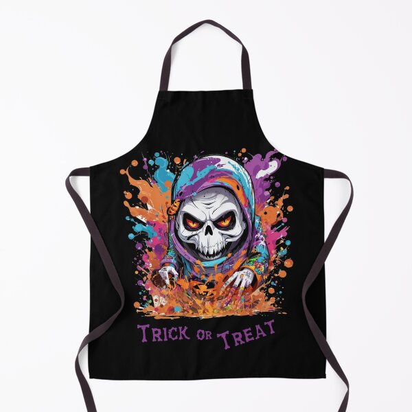 Aperçu de l'œuvre Trick Or Treat Halloween Spectre Effrayant Design créée et vendue par SparkleBrush.